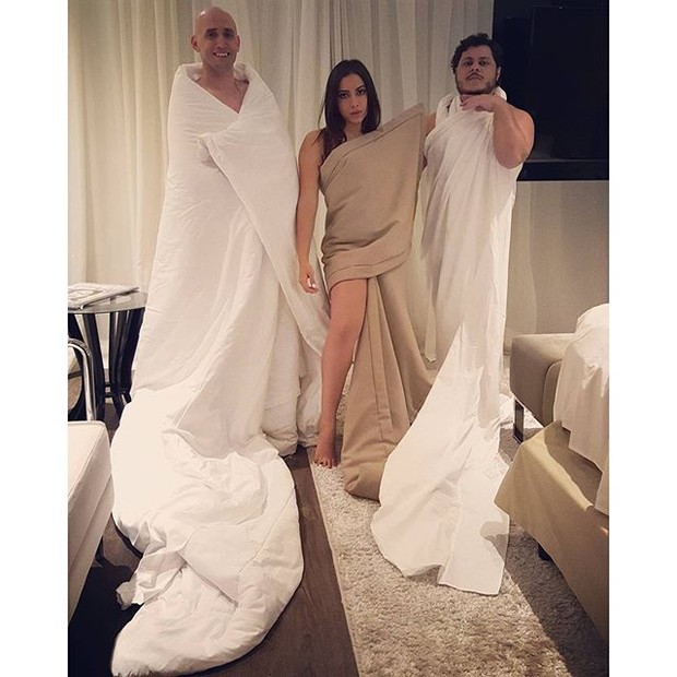 Anitta, Paulo Gustavo e Marcos Majella (Foto: Reprodução/Instagram)
