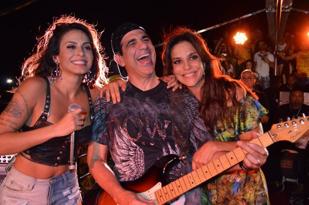Ivete Sangalo, Alinne Rosa e Durval Lelys (Foto: Felipe Souto Maior/Ag.News)