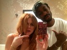 Lindsay Lohan compartilha selfie polêmico na web