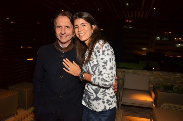 Emerson Fittipaldi e Rossana Fanucchi (Foto: Caio Duran / AgNews)