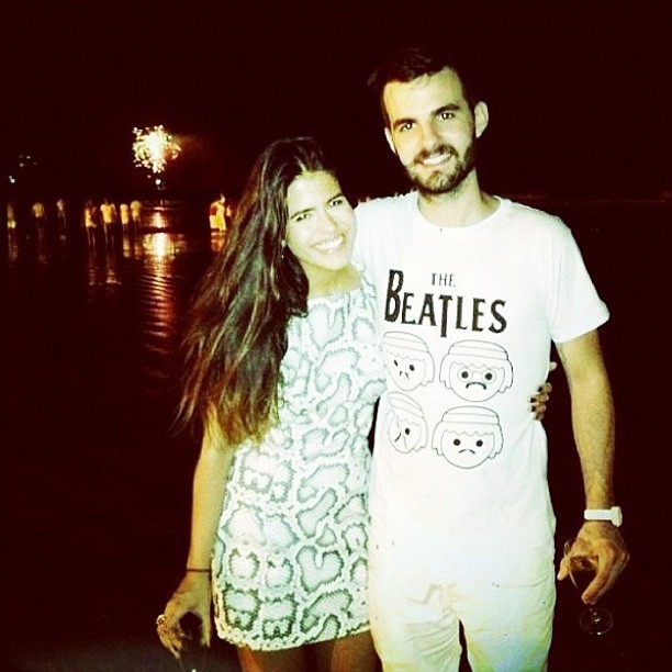 Antonia Morais e o namorado no reveillon (Foto: Reprodução/ Instagram)