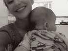 Claudia Leitte posa com o filho caçula: 'Cansaço? O amor vence!'