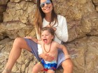 Joana Balaguer posta foto fofa com o filho: 'Bom dia alegria'