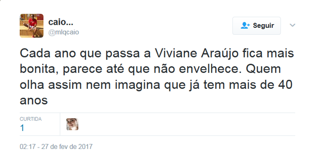Comentários sobre Viviane Araújo (Foto: Reprodução)