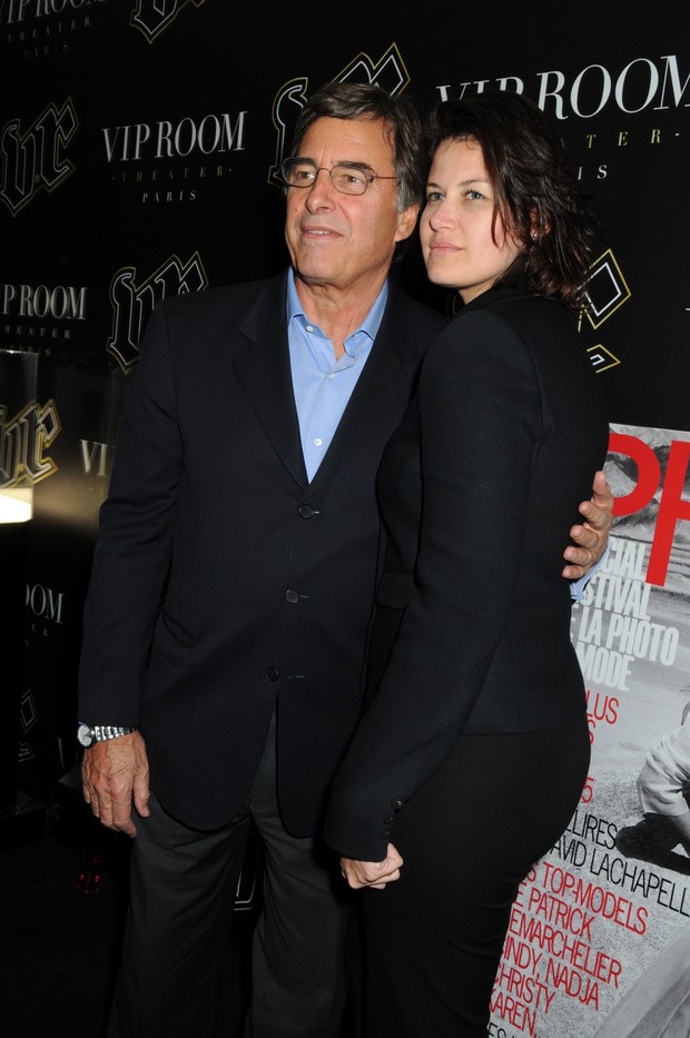 John Casablancas e a mulher Aline Wermelinger em setembro de 2008, na França (Foto: Getty Images/Agência)