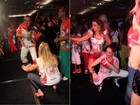 Susana Vieira e Christiane Torloni dançam até o chão em feijoada