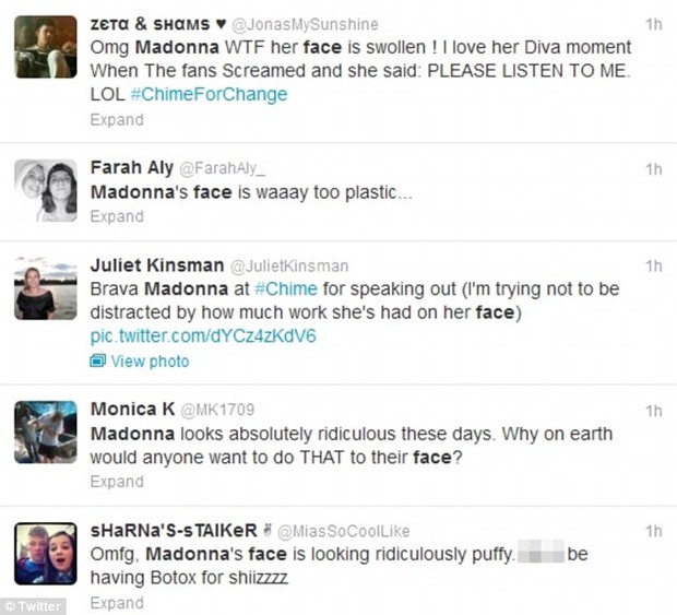 Fãs criticam Madonna no Twitter (Foto: Reprodução/Twitter)