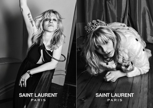 Courtney Love para Saint Laurent (Foto: Divulgação /  Saint Laurent)