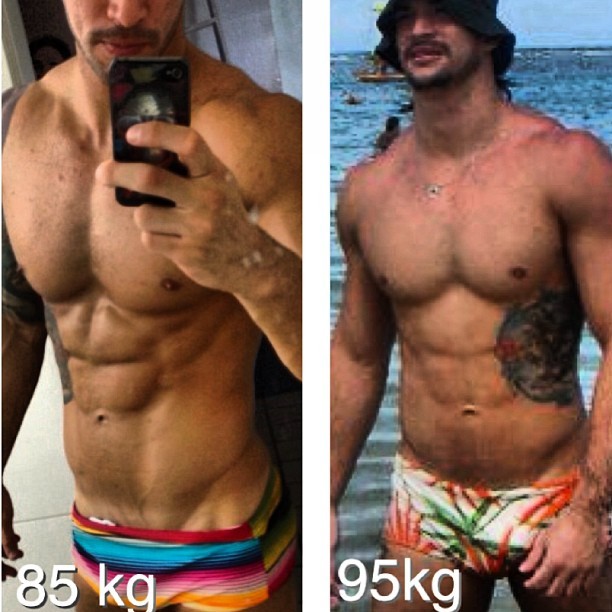 Rodrigo, ex-bbb, mostra resultado de dieta (Foto: Instagram / Reprodução)