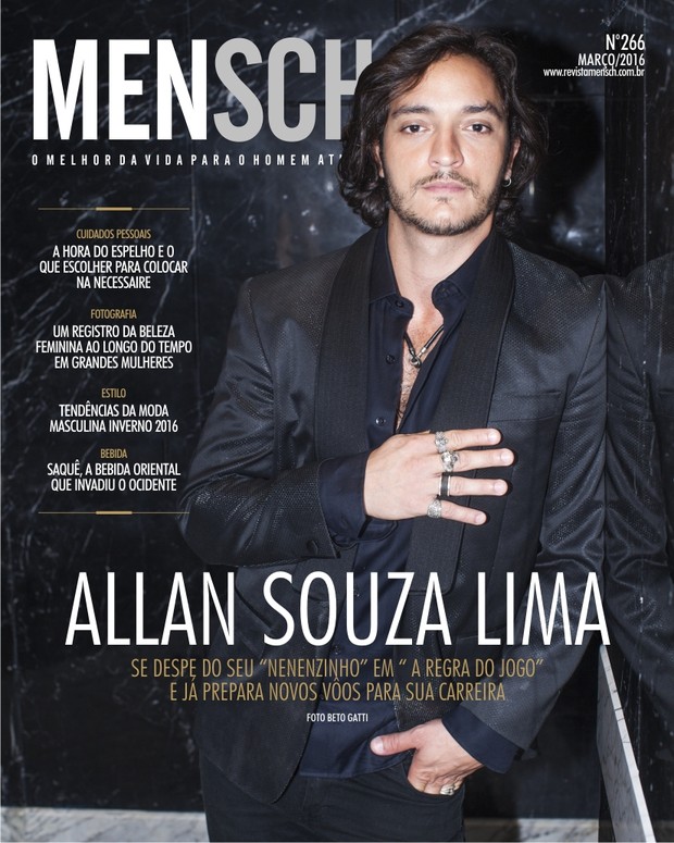 Allan Souza Lima na capa da Revista Mensch (Foto: Beto Gatti/Divulgação)
