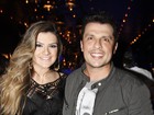 Grávida, Mirella Santos vai ao show de Bruno e Marrone, em São Paulo