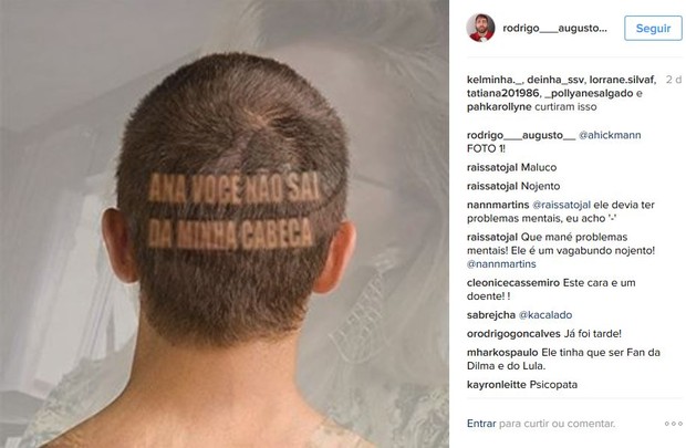 Rodrigo Augusto de Pádua tinha perfil dedicado a Ana Hickmann (Foto: Instagram / Reprodução)