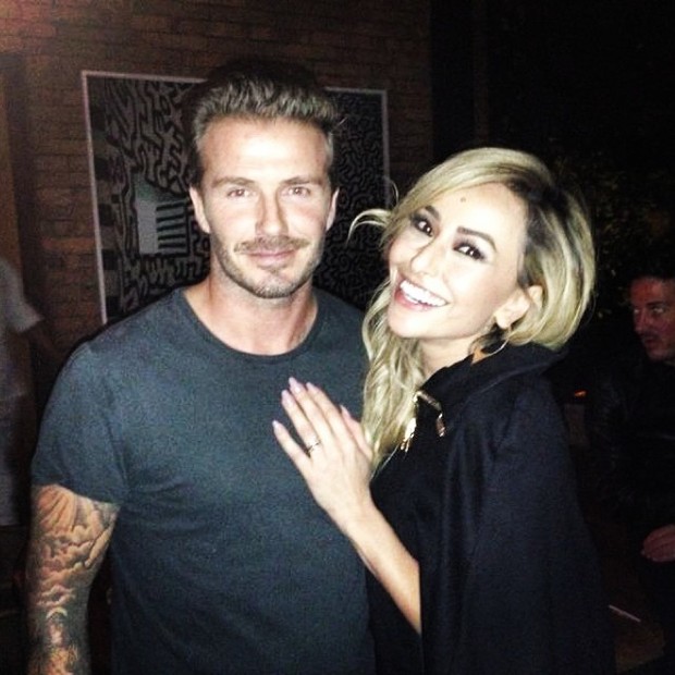 Sabrina e David Beckham (Foto: Reprodução do Instagram)