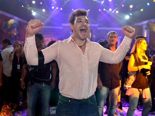 Cézar Lima na final do &quot;Big Brother Brasil 15&quot; (Foto: Roberto Teixeira/ EGO)