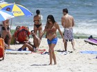 Márcio Garcia curte dia de praia com a família no Rio