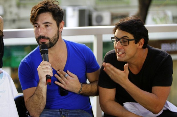 Sandro Pedroso e Bruno de Luca (Foto: Marcos Ferreira/Brazil News)