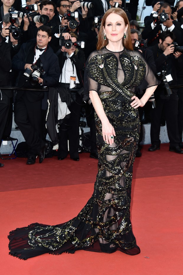 Julianne Moore na abertura do Festival de Cannes (Foto: Getty Images)