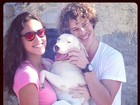Loreto e Débora Nascimento acham cachorrinha: 'Obrigado meu Deus'