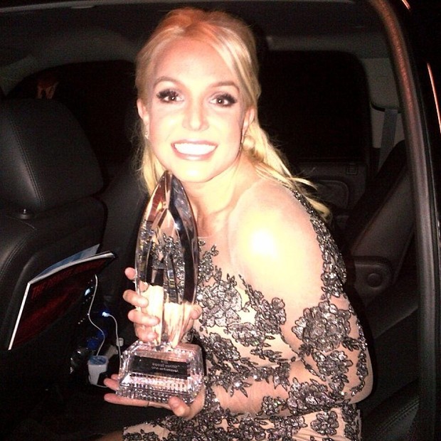 Britney Spears em premiação em Los Angeles, nos Estados Unidos (Foto: Instagram/ Reprodução)