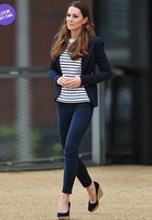 Look do dia: com visual casual, Kate Middleton mostra ótima forma 