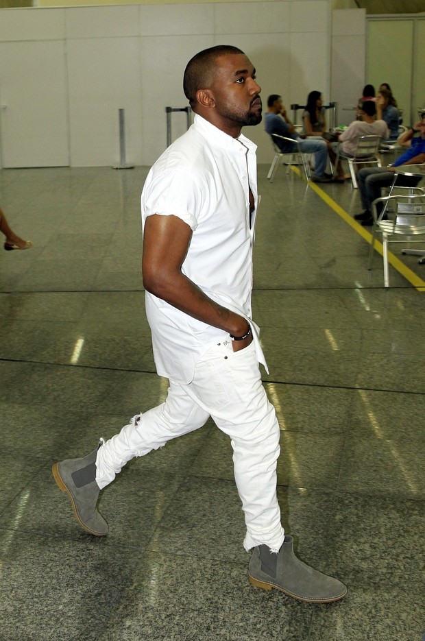 Kanye West no Rio (Foto: Delson Silva e Gabriel Reis/AgNews)