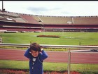 Filho de Kaká vai a estádio de time do coração do pai em São Paulo