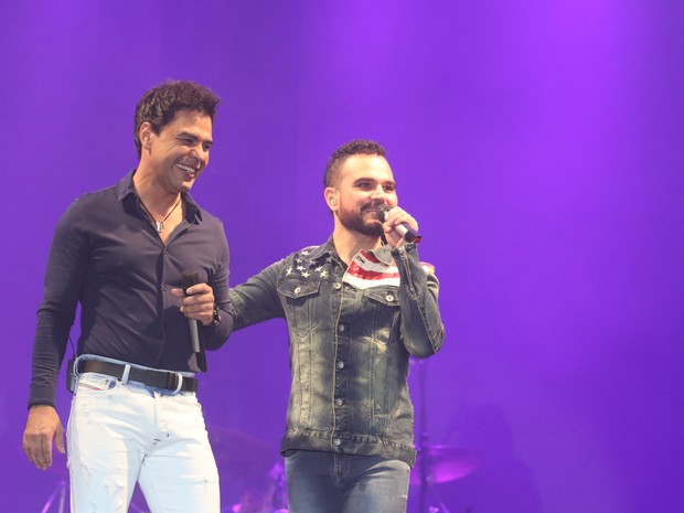 Zezé Di Camargo e Luciano em show em São Paulo (Foto: Thiago Duran/ Ag. News)