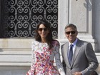 George Clooney e Amal Alamuddin fazem primeiro passeio por Veneza depois de casados