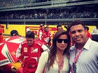 Ronaldo e Paula Morais curtem Fórmula-1 em Monza