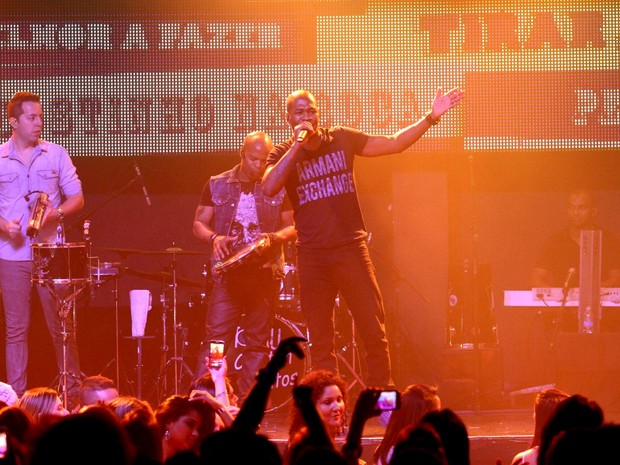 Turma do Pagode faz show em São Paulo (Foto: Thiago Duran/ Ag. News)