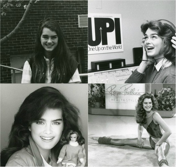 Brooke Shields na década de 70 e 80 (Foto: Reprodução do Instagram)