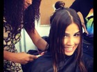 Pérola Faria corta os cabelos e posta foto da transformação em rede social