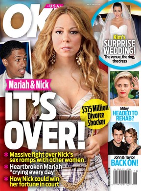 Mariah Carey e Nick Cannon (Foto: Revista/Reprodução)