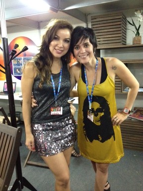Liah, do 'The Voice Brasil', e Thathi no Festival de Verão de Salvador (Foto: EGO)