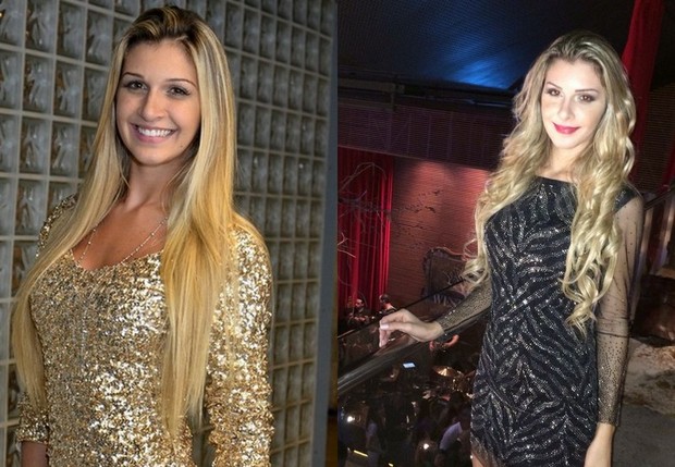 Antes e depois de Tatiele Polyana (Foto: EGO/Divulgação)