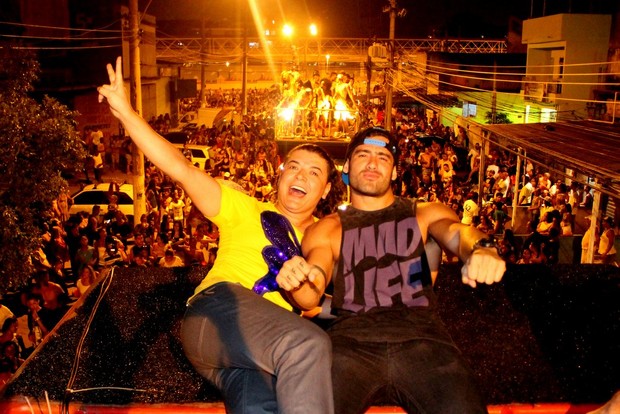 David Brazil e Yuri em Parada Gay (Foto: Rodrigo dos Anjos / AgNews)