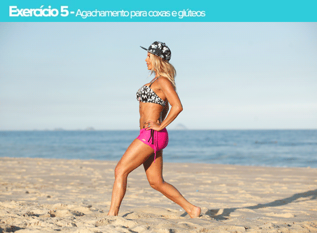 Karina Bacchi mostra exercício para tonificar pernas e bumbum (Foto: Marcos Serra Lima/ EGO)