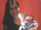 Priscila Pires apresenta filho caçula para fãs: 'Bolinha da mamãe'