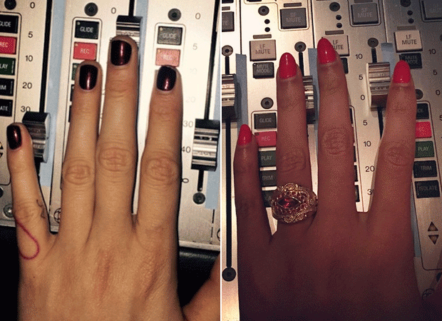 Cara Delevigne e Beyoncé postam fotos parecidas em estúdio (Foto: Instagram / Reprodução)