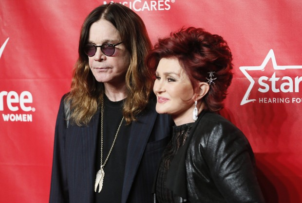 Ozzy e Sharon Osbourne em evento em Los Angeles (Foto: Reuters)