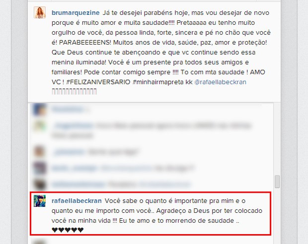Rafaella Santos responde Bruna Marquezine (Foto: Instagram / Reprodução)