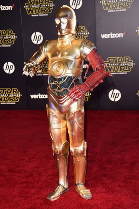 C-3PO em première em Los Angeles, nos Estados Unidos (Foto: Jason Merritt/ Getty Images/ AFP)
