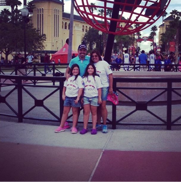 Gugu Liberato e as filhas em Orlando (Foto: Instagram/Reprodução)