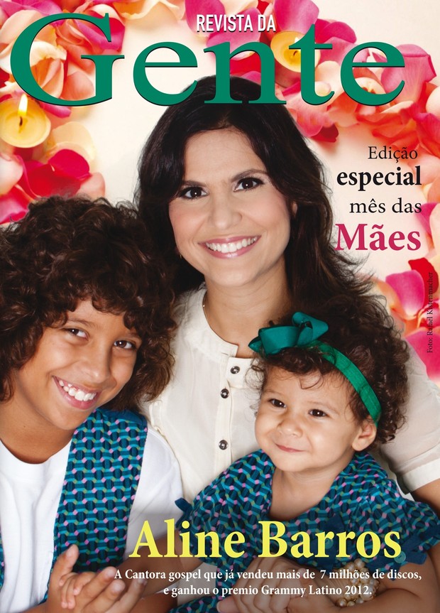 Aline Barros na capa da "Revista da Gente" (Foto: Revista da Gente/Divulgação)
