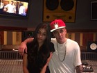 Justin Bieber e Selena Gomez se reencontram em estúdio de Miami