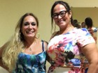 Susana Vieira posa com mãe de Neymar e brinca: 'Minha sogra'