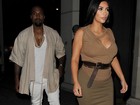 Grávida, Kim Kardashian tem noite romântica com Kanye West