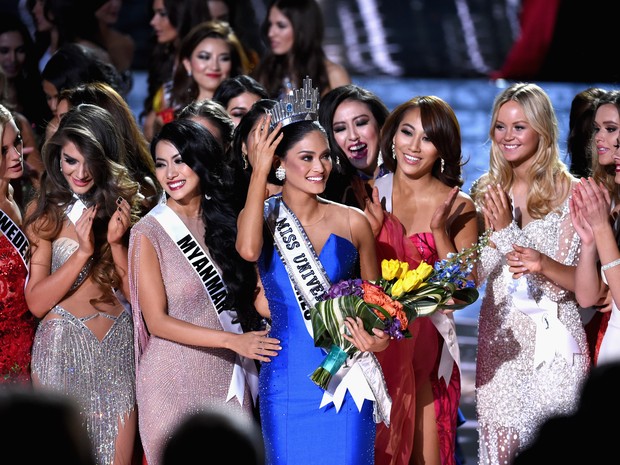 Pia Alonzo Wurtzbach ganha o Miss Universo em Las Vegas, nos Estados Unidos (Foto: Ethan Miller/ Getty Images/ AFP)