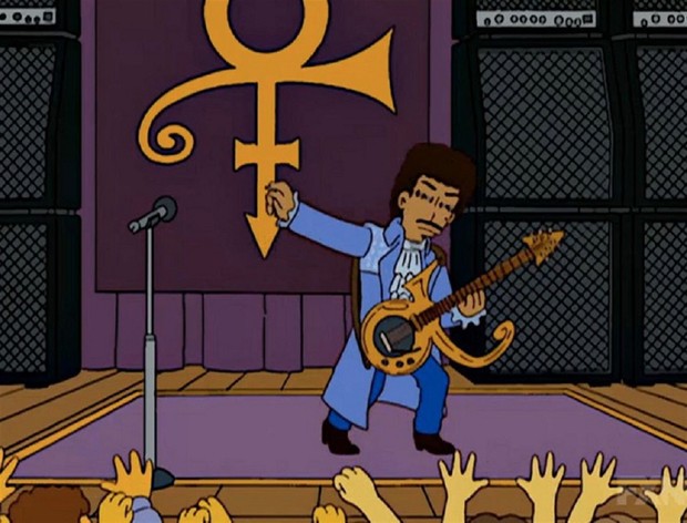 Prince em um dos episódios da série &#39;Os Simpsons&#39; (Foto: Divulgação)