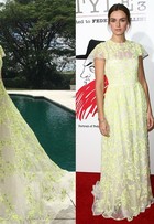 Vestido de Marina Ruy Barbosa já foi usado por atriz polonesa; compare!
